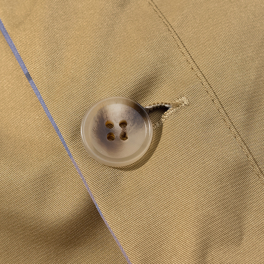 Single breasted double-sided long sleeved checkered embroidered jacket for women